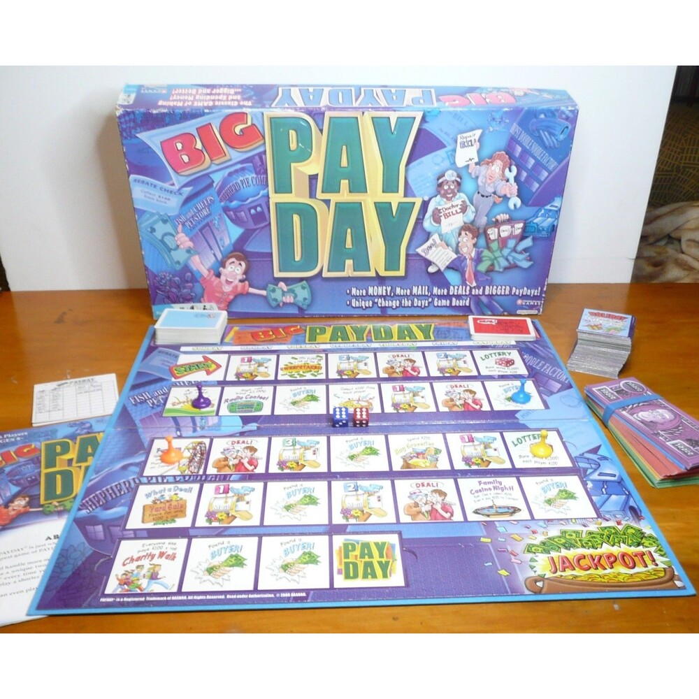 Big Pay Day Board Game Hasbro 2008 More Money More Mail More Deals 98% Complete